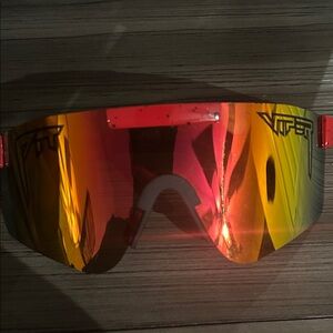 Pit Viper Red and Yellow Sunglasses
